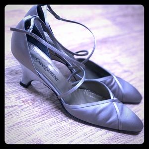 Vintage YSL satin pumps